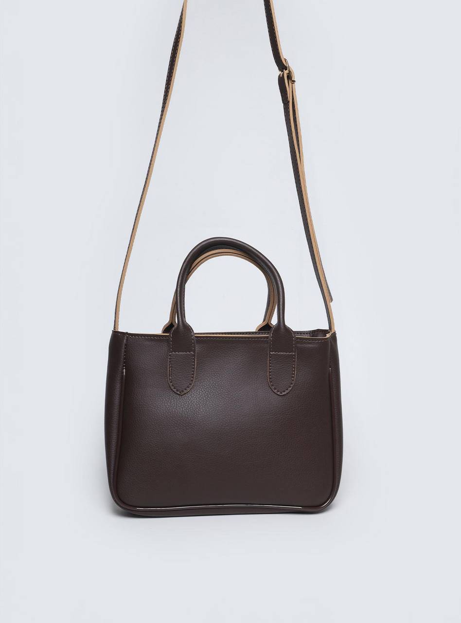 Bolsa Tote de Mão Média Transversal Cacau  BSI-5845 - CA