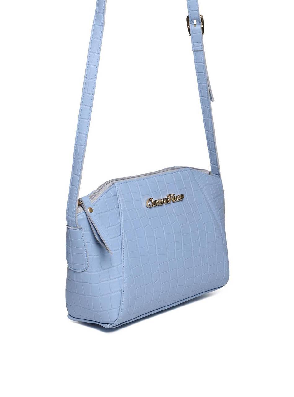 Bolsa Clutch Transversal com Detalhe - Azul BSI-5617 - AZ