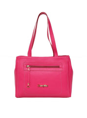 Bolsa Tote Média Tiracolo Bolso Frontal Pink BSI-5342 - PK