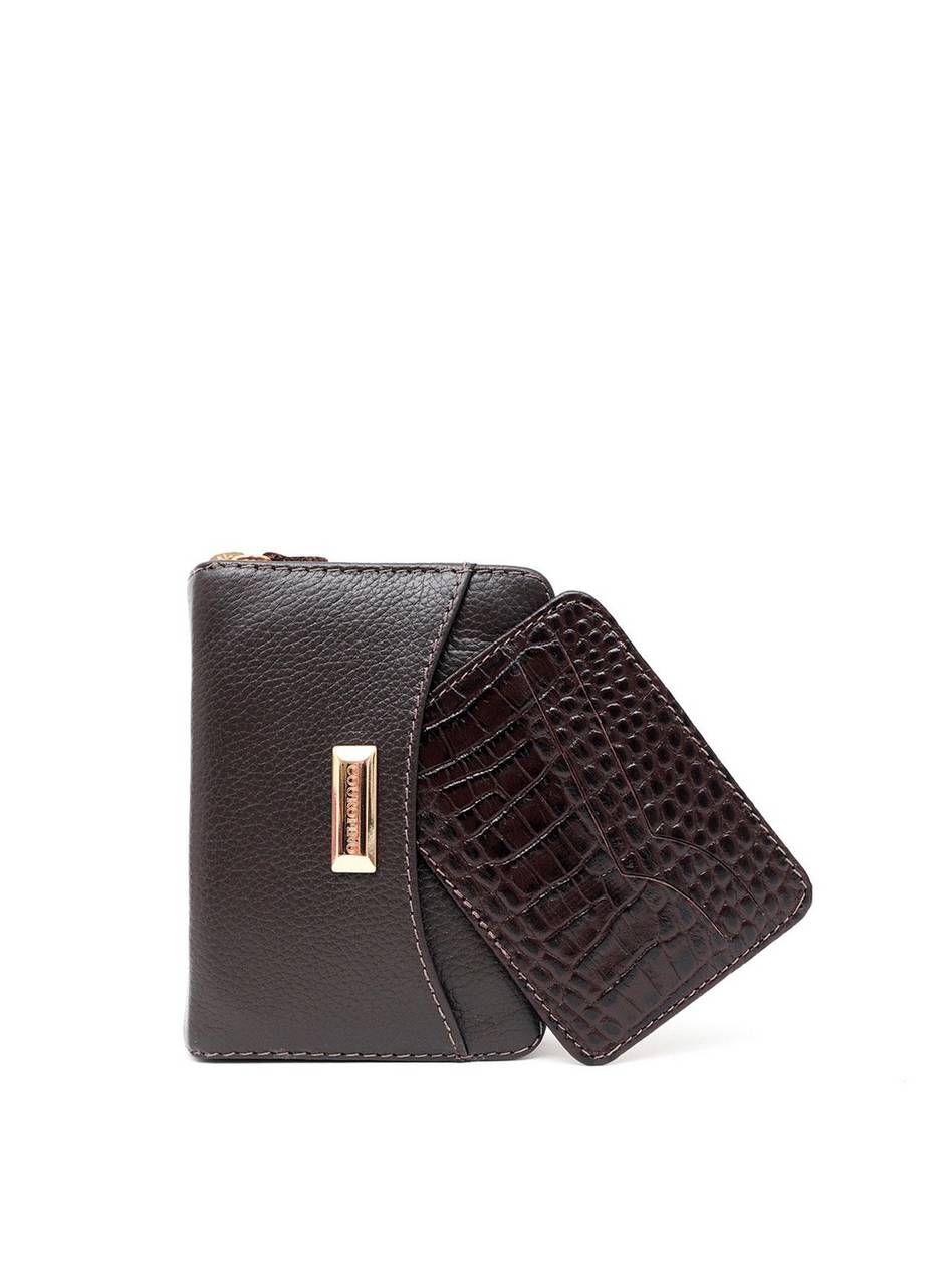 Carteira Feminina Couro Média Porta Cartão Cacau CAI-792 - CA