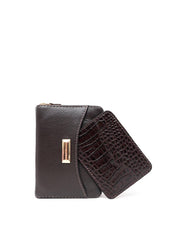 Carteira Feminina Couro Média Porta Cartão Cacau CAI-792 - CA