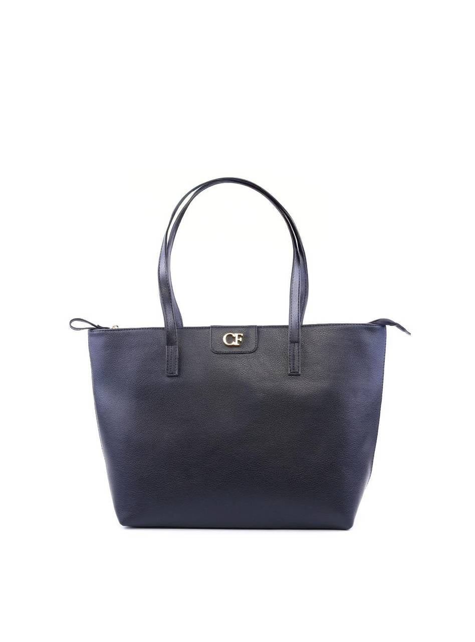 Bolsa Shopper com Detalhe CF - Preta BSI-6145 - PR