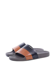 Chinelão Slide com Tiras Largas - Preto e Castor SDI-11825 - PC