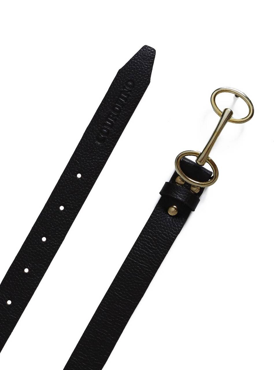 Cinto Feminino em Couro com Fivela Bridão - Cacau CTI-973 - CA