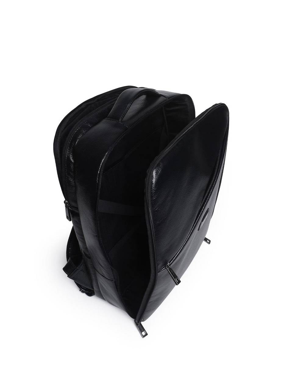Mochila Masculina Executiva Couro Preta MEI-444 - PR