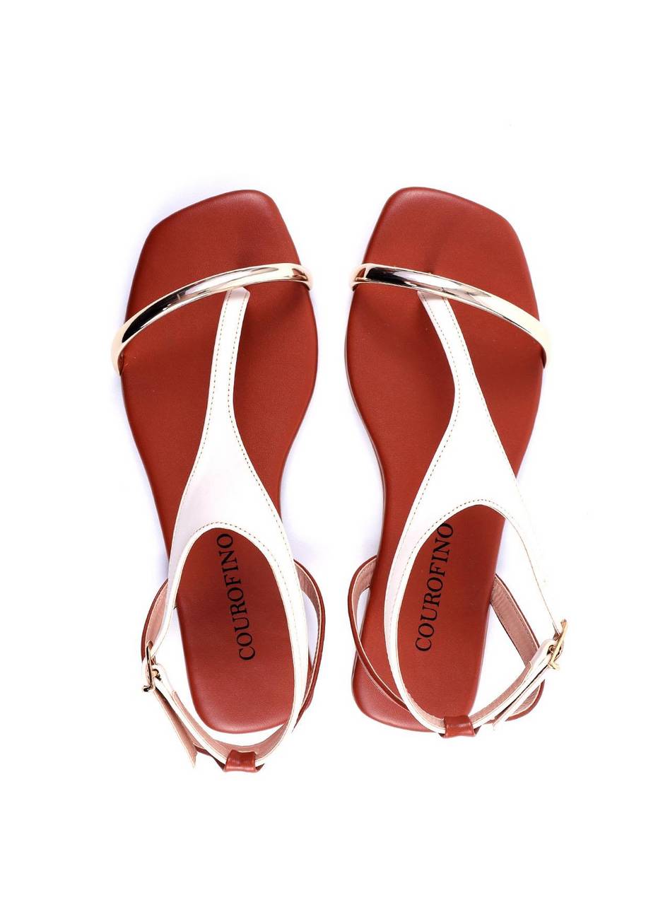 Rasteira Bicolor com Tira Fina - Castor SDI-11729 - CS