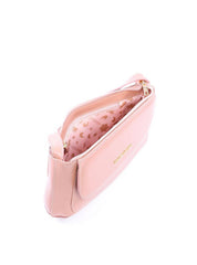 Bolsa Saddle Transversal com Bolso Frontal Nude BSI-5959 - NU