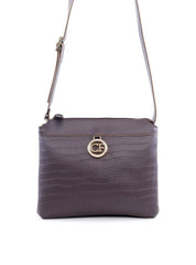 Bolsa Tote Quadrada Charm CF em Strass - Cacau BSI-6040 - CA