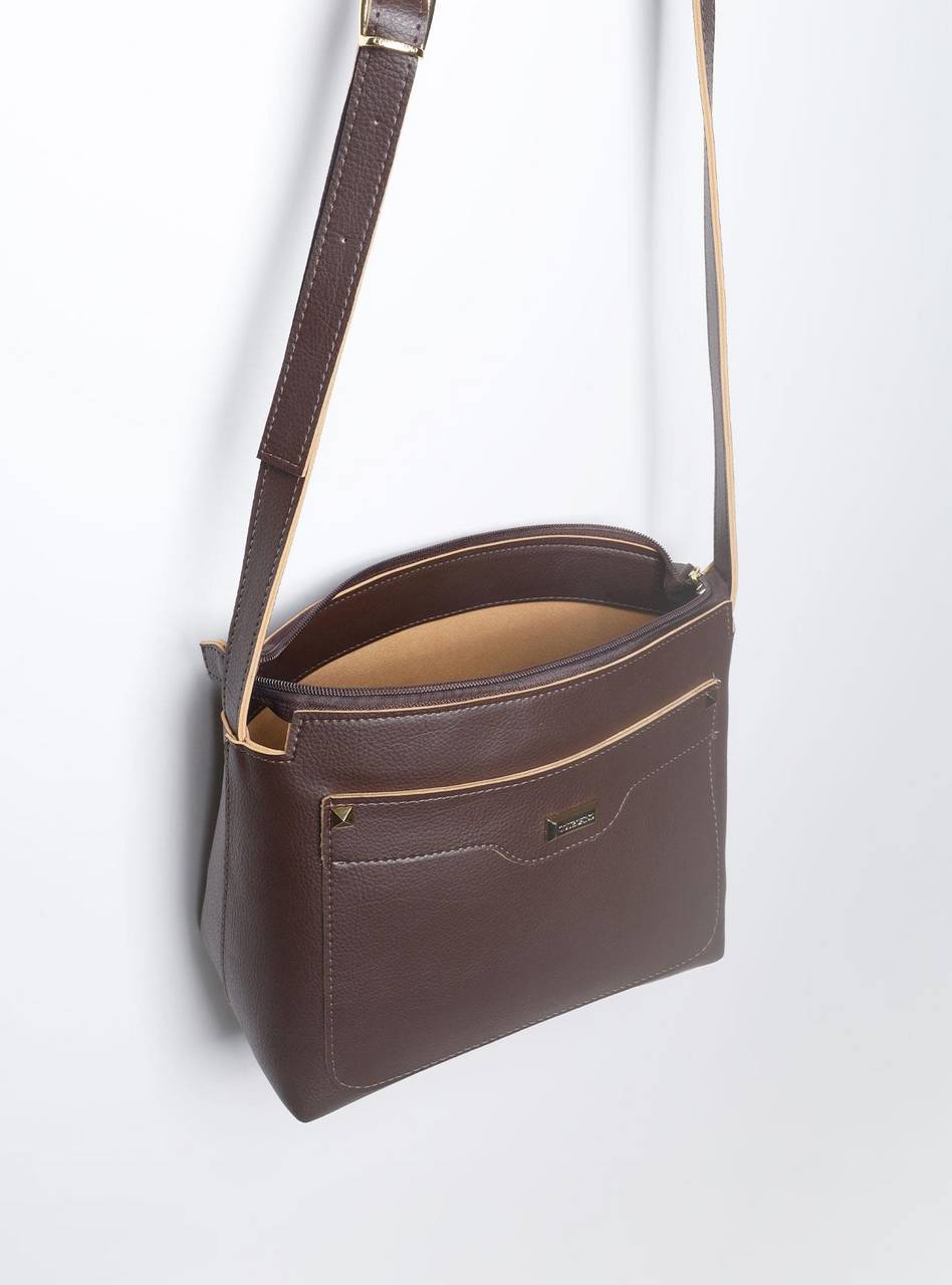 Bolsa Tote Média Transversal Cacau BSI-5856 - CA