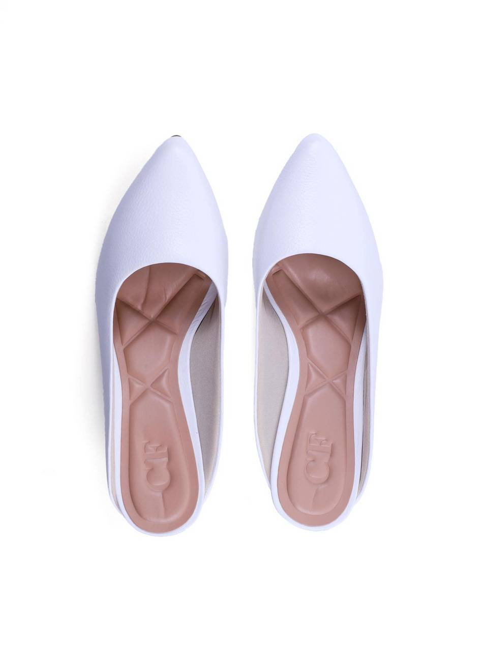 Sandália Mule Salto Kitten - Branca SDI-11739 - BR