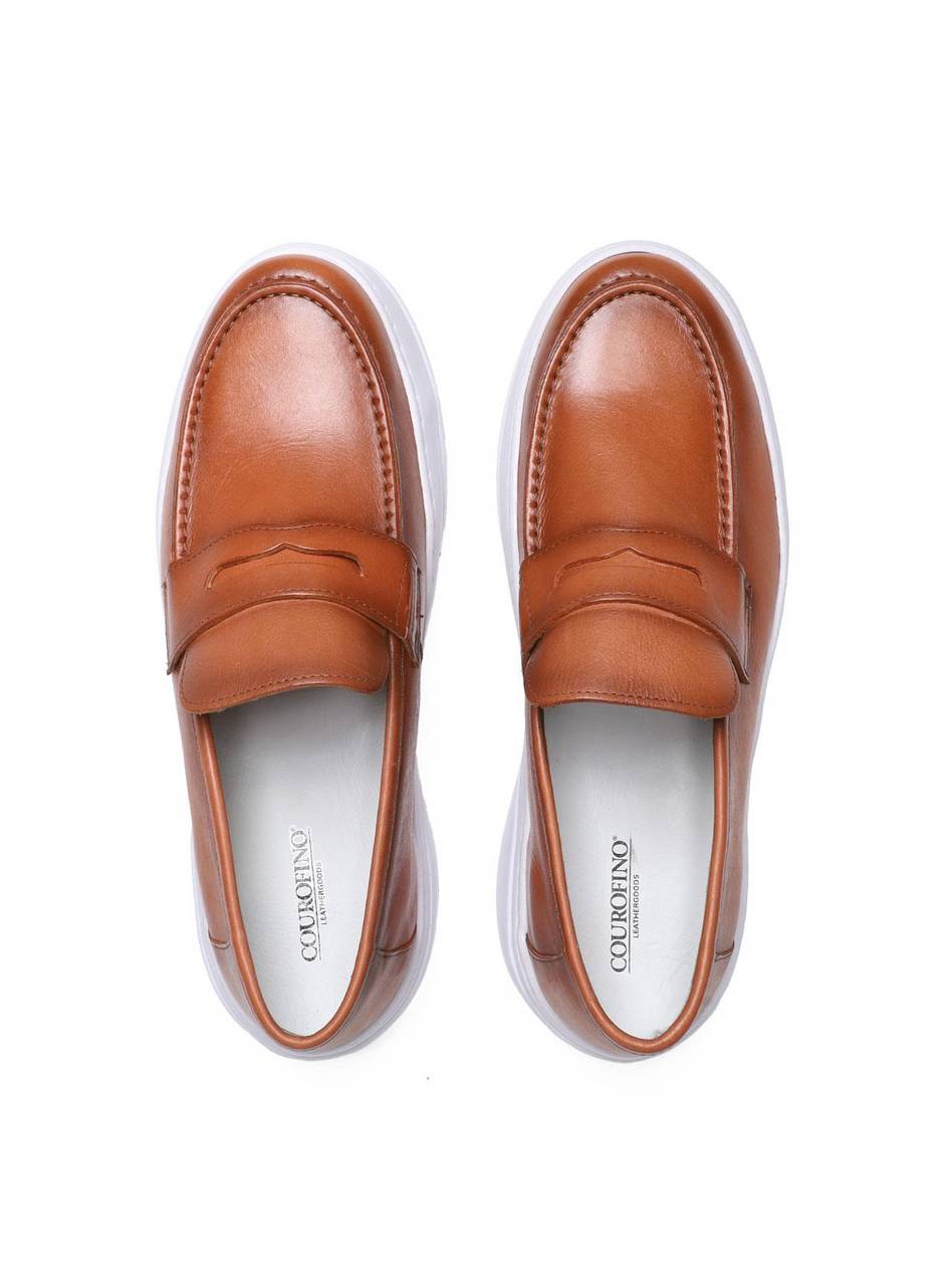 Calçado Masculino Sapatênis Couro - Castor SP-11626 - CS