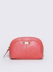 Necessaire Feminina Couro Meia Lua Rosa NSI-140 - RS