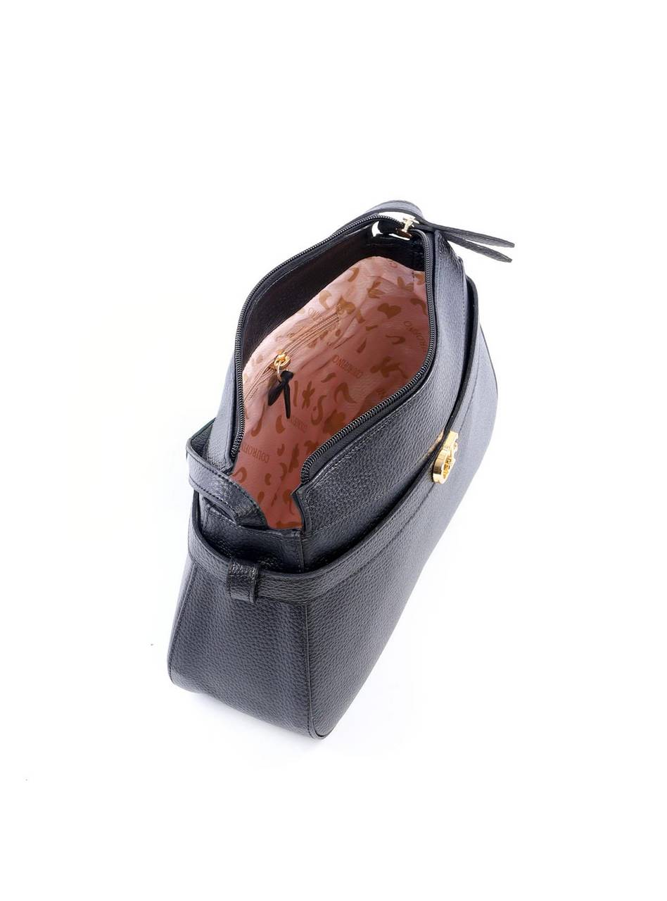 Bolsa Tote Transversal com Detalhe de Passante - Preta BSI-6079 - PR