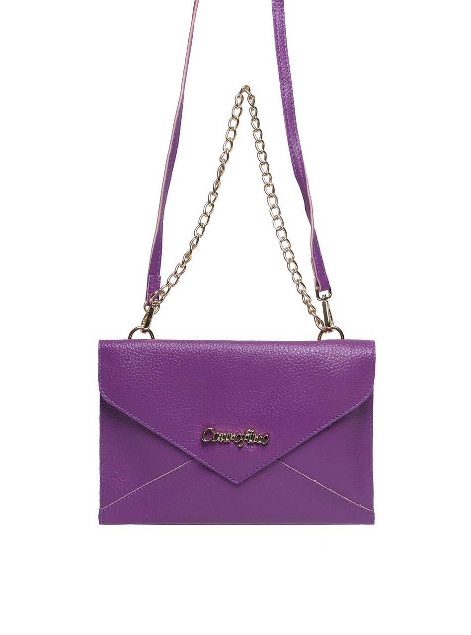 Bolsa Clutch Transversal com Alça de Corrente - Roxo BSI-5133 - RO
