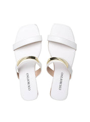 Sandália Feminina Rasteira Enfeite Retorcido - Branca  SDI-11653 - BR