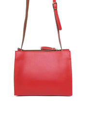Bolsa Tote Transversal com Ziper - Vermelha BSI-5052 - VE