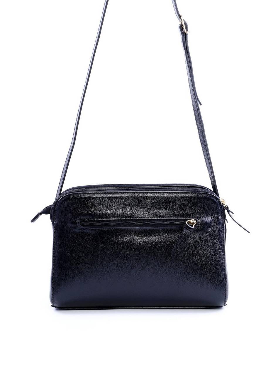 Bolsa Tote Transversal com Três Divisórias - Preta BSI-6067 - PR