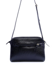 Bolsa Tote Transversal com Três Divisórias - Preta BSI-6067 - PR