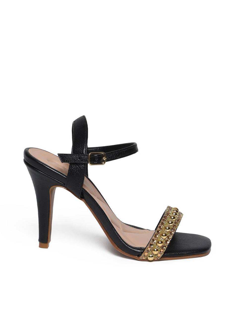 Sandália Feminina Salto Alto Fino - Preta SDI-11616 - PR