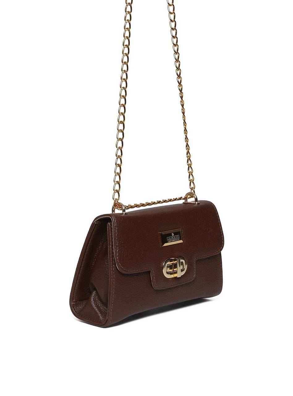 Bolsa Clutch Corrente Pequena - Cacau BSI-5544 - CA