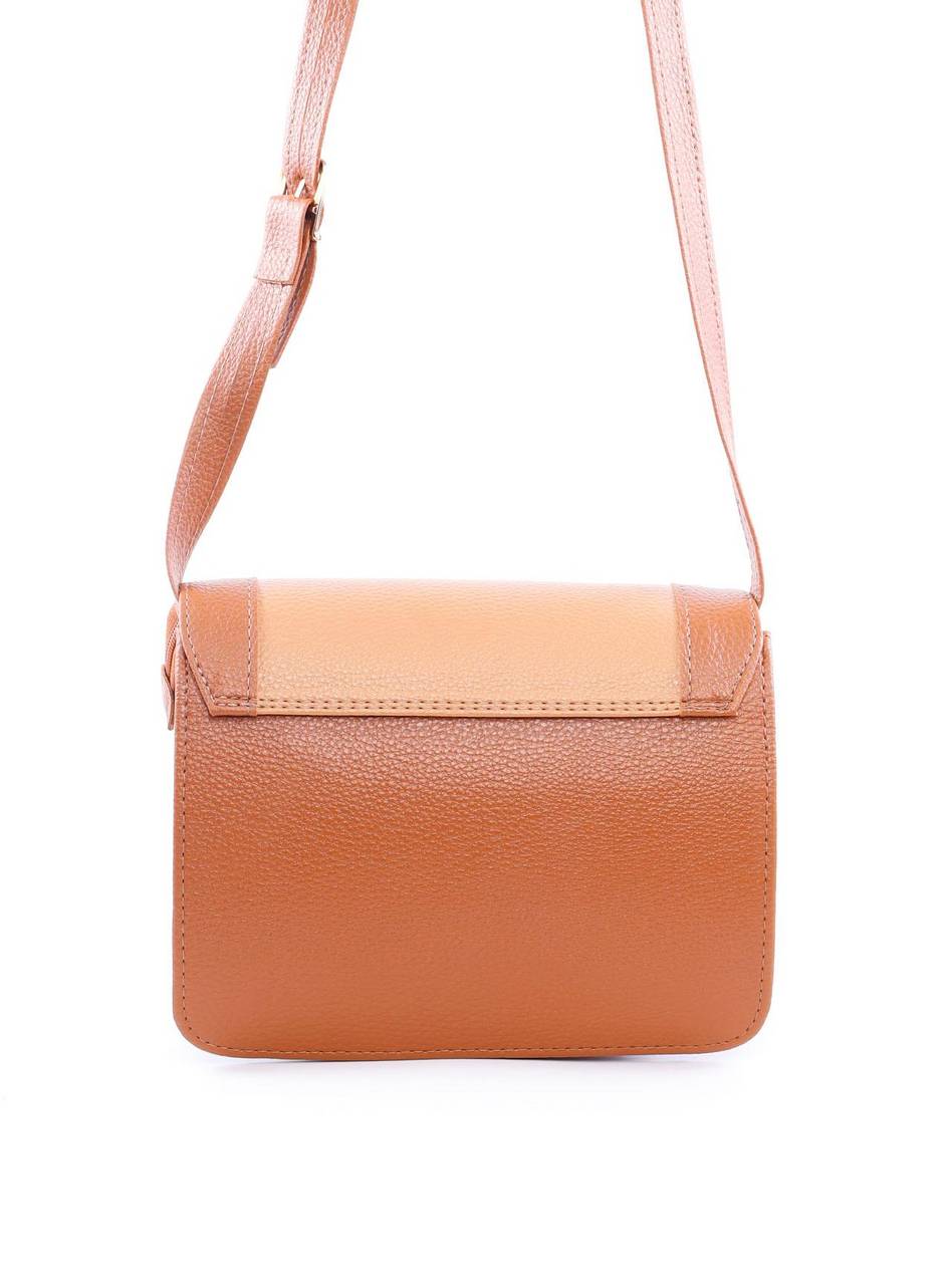 Bolsa Satchel Transversal Bicolor - Castor BSI-6094 - CS