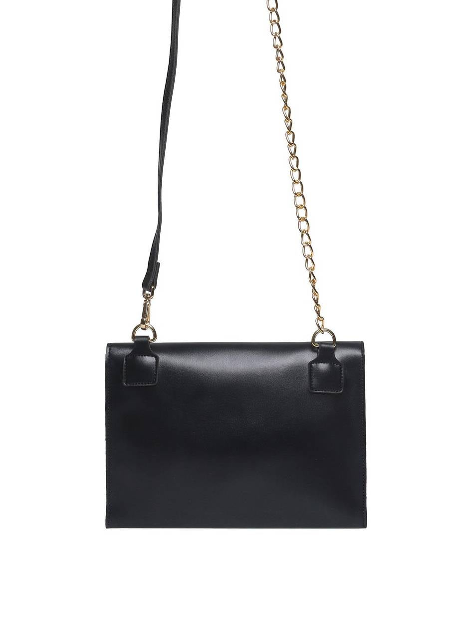 Bolsa Clutch Transversal com Alça de Corrente - Preta BSI-5133 - PR