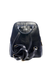 Mochila Feminina Casual em Couro com Duas Divisórias - Preta MEI-448 - PR