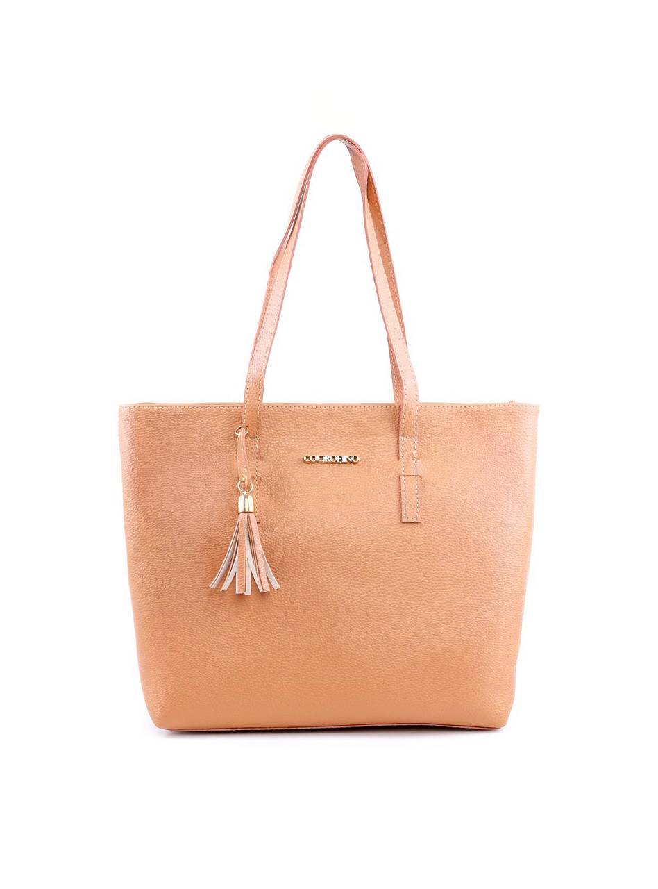 Bolsa Shopper Grande com Barbicacho - Nude BSI-6045 - NU