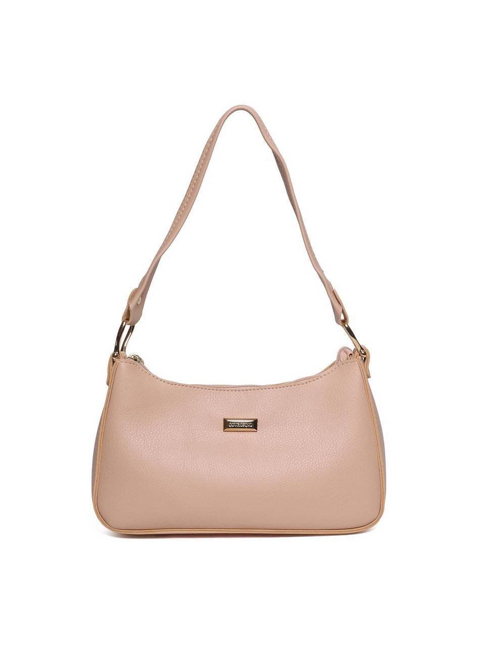 Bolsa Hobo Pequena Meia Lua - Nude BSI-5421 - NU