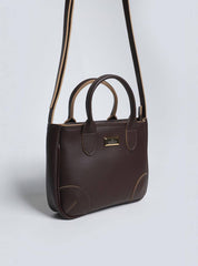 Bolsa Tote de Mão Média Transversal Cacau  BSI-5845 - CA