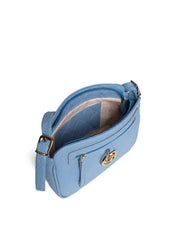 Bolsa Clutch Pequena Transversal Chaveiro Redondo Azul BSI-5723 - AZ