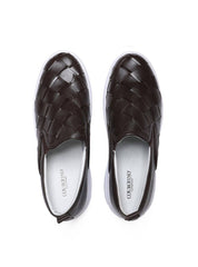 Calçado Masculino Sapatênis Entrelaçado Couro - Cacau SP-11627 - CA