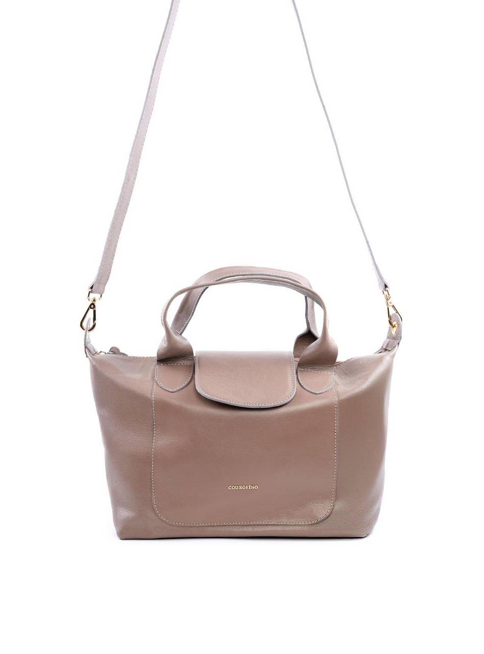 Bolsa Tote Transversal Alça Dupla com Fecho em Ímã - Cinza BSI-6066 - CZ