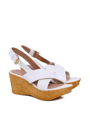 Sandália Plataforma com Tiras Largas - Branca SDI-11791 - BR