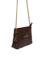 Bolsa Clutch Sintética Tiracolo com Detalhes em Costura - Cacau BSI-5961 - CA