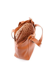 Bolsa Tote Tiracolo Ondulada com Bag Charm - Castor BSI-6109 - CS