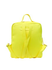 Mochila Casual Grande Ziper Frontal Divisórias Amarela MEI-410 - AM