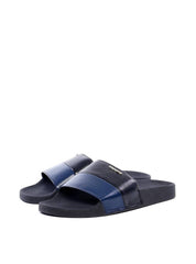 Chinelão Slide com Tiras Largas - Preto e Azul SDI-11825- PA