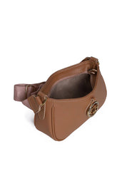 Bolsa Hobo Transversal com Bag Charm - Nude BSI-5977 - NU