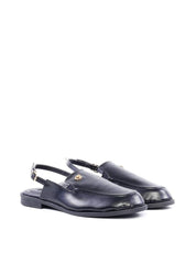 Mocassim Slingback com Detalhe CF - Preta SDI-11869 - PR