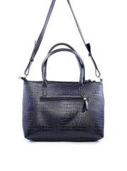 Bolsa Tote Transversal com Alça Dupla com Fivelas - Preta BSI-6085 - PR