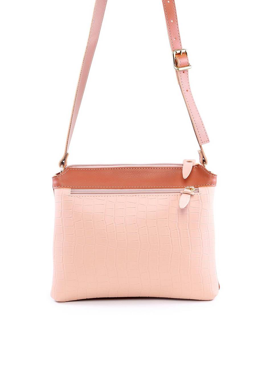 Bolsa Tote Quadrada Charm CF em Strass - Nude BSI-6040 - NU
