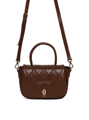 Bolsa Satchel Pequena Couro Alça Dupla - Castor BSI-5978 - CS
