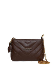 Bolsa Clutch Sintética Tiracolo com Detalhes em Costura - Cacau BSI-5961 - CA