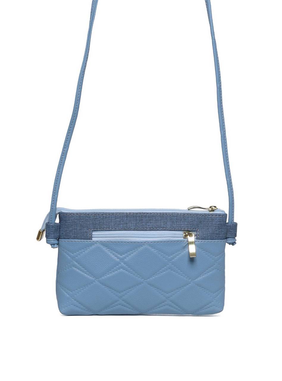 Bolsa Clutch Metalasse com Bolso Traseiro - Azul BSI-5552 - AZ