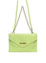 Bolsa Clutch Transversal com Alça de Corrente - Verde BSI-5133 - VD