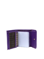 Carteira Feminina Clássica Couro Roxa CAI-405 - RO