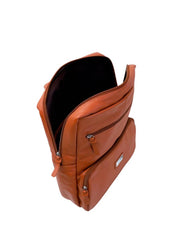 Mochila Executiva Grande Bolsos Couro Castor MEI-433 - CS