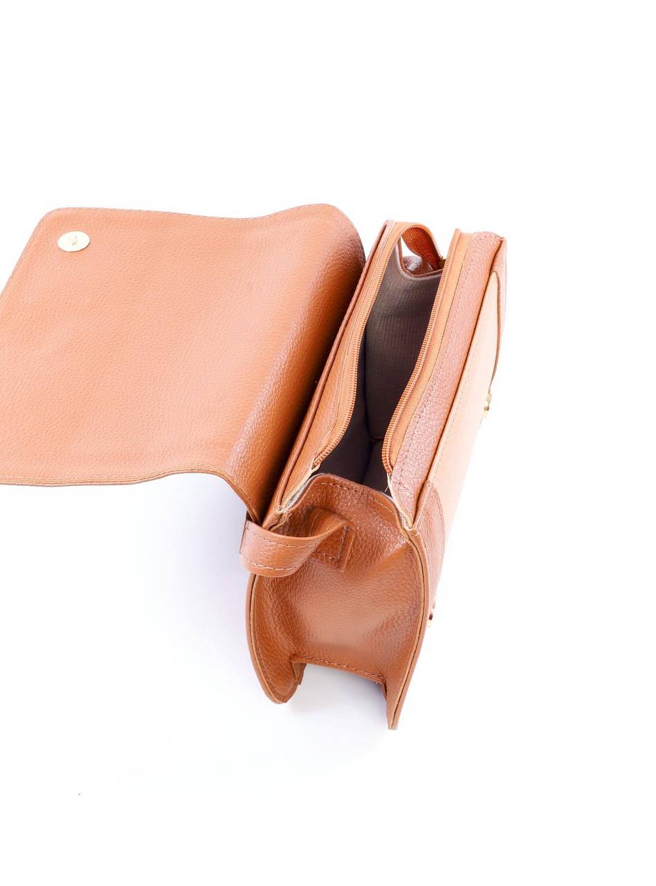 Bolsa Satchel Transversal Bicolor - Castor BSI-6094 - CS