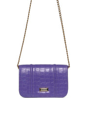 Bolsa Clutch Corrente Pequena Roxa BSI-5486 - RO